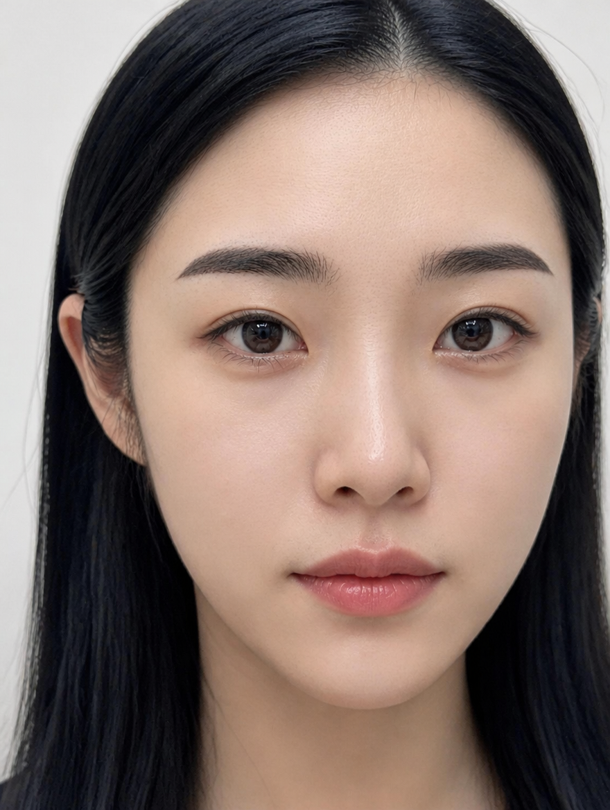 얼굴만 다른 사람으로 · 눈썹 시술 결과는 그대로